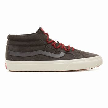 Férfi Vans Sk8-Mid Reissue Ghillie MTE Magasszárú Cipő VA1240789 Forged Iron/Marshmallow